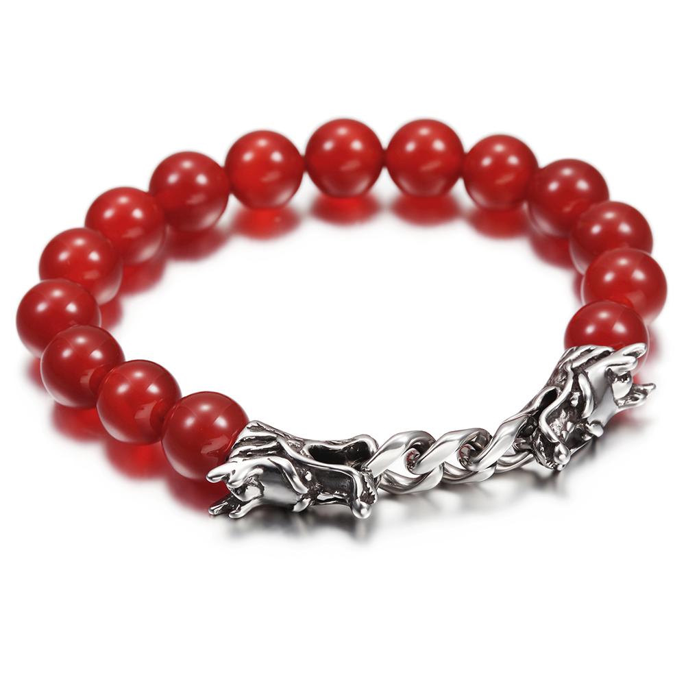 red agate dragon bracelet