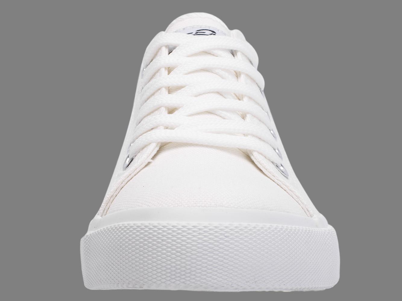 Retro Low Top All White Canvas Shoes - Anthony's Store