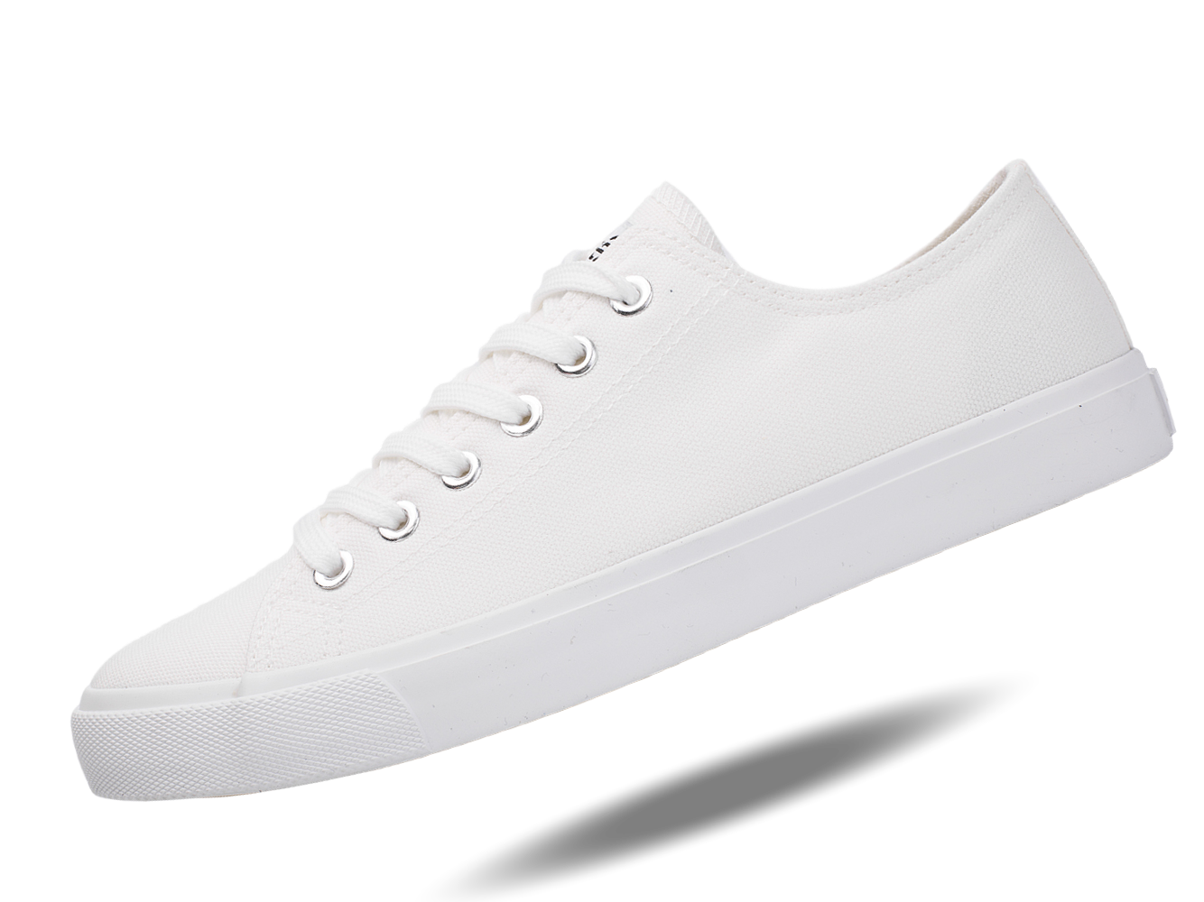 Retro Low Top All White Canvas Shoes - Anthony's Store